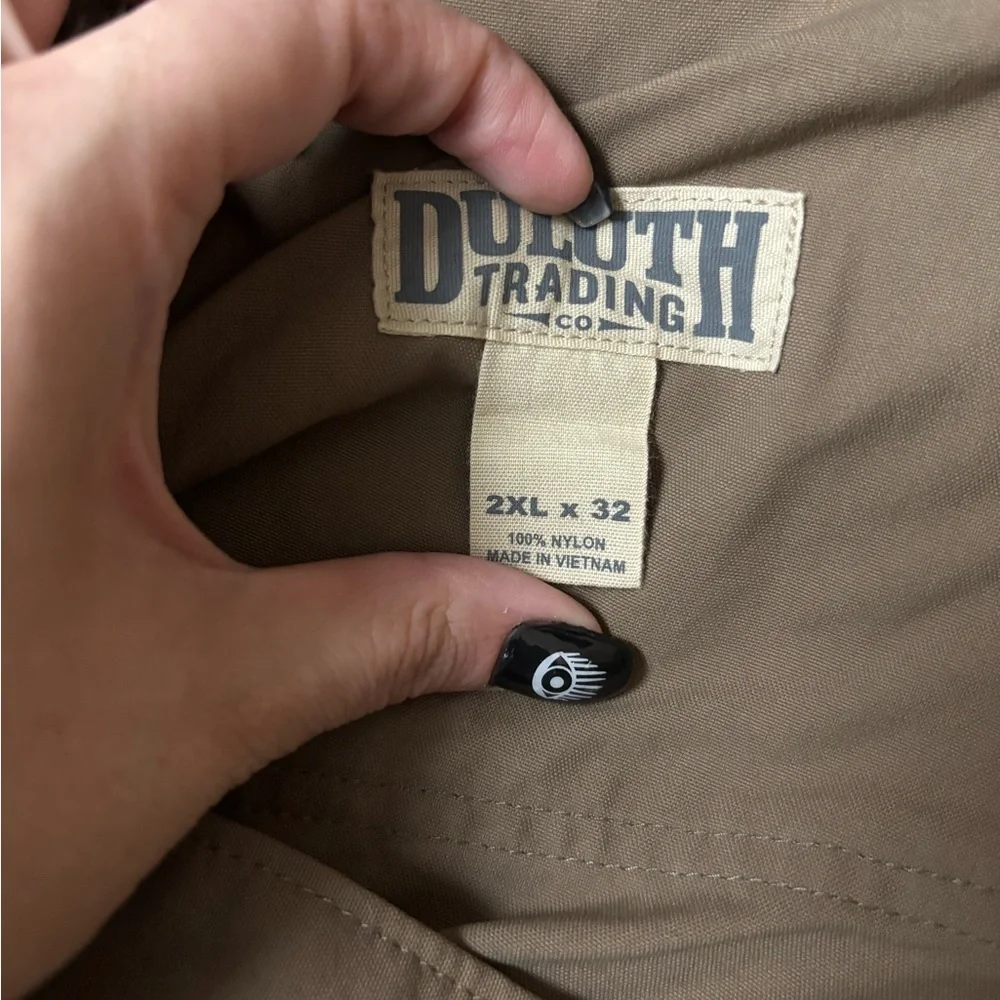 Duluth Trading Khaki Cargo Pants‎ Size 2XL x 32